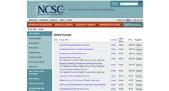 Desktop Screenshot of courses.ncsc.org