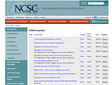Tablet Screenshot of courses.ncsc.org
